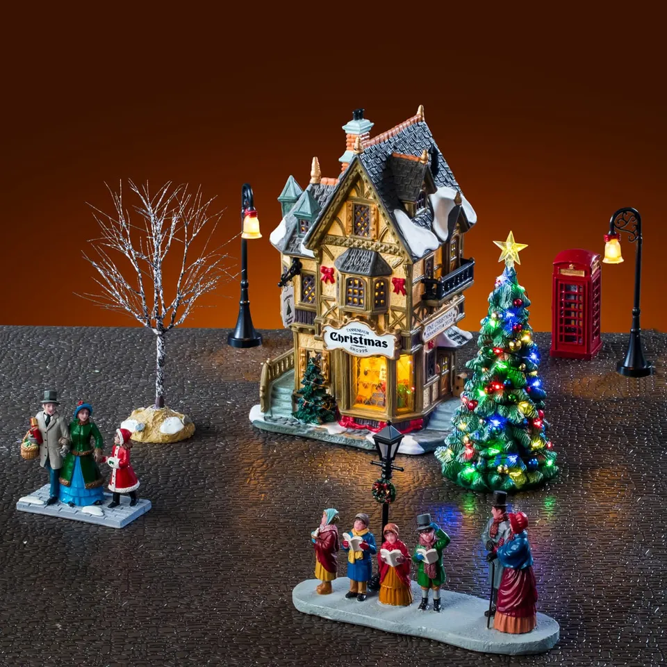 lemax-tannenbaum-christmas-shoppe-set-caddington-village-geb-ude-set image 1