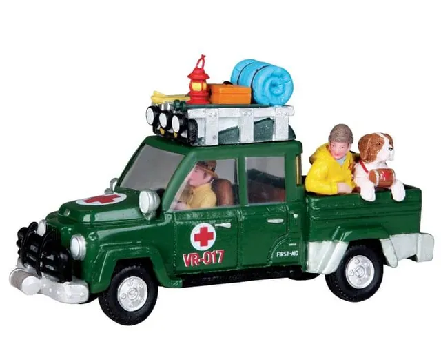 lemax-ranger-rover-weihnachtsdorf-auto-miniatur image 1