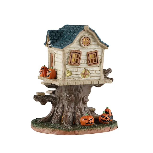lemax-skull-tree-house-miniatur-halloweenbaumhaus image 1