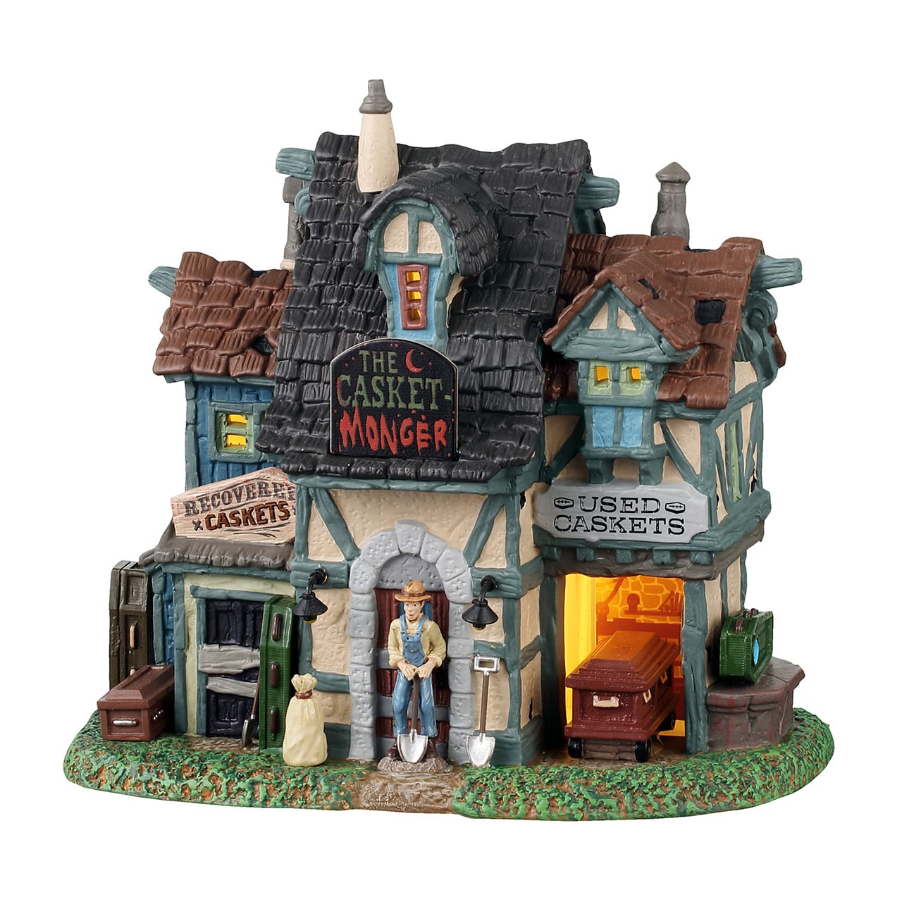 lemax-the-casket-monger-spooky-town-grusel-haus image 1