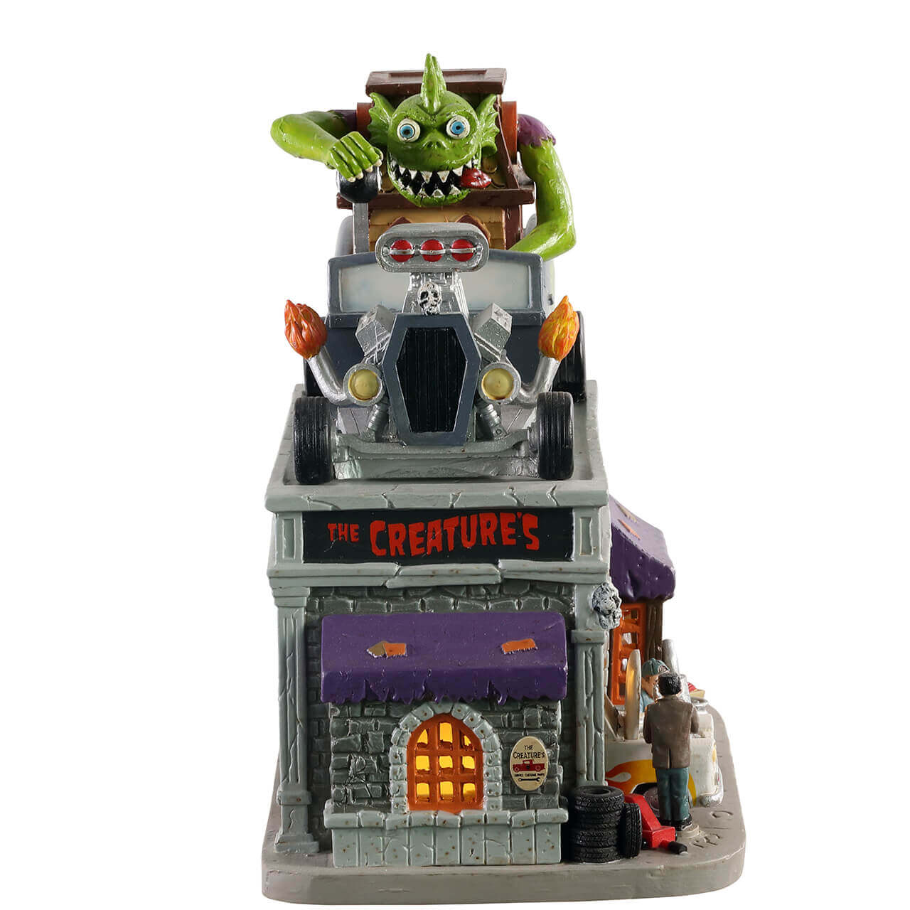 lemax-the-creature-s-custom-hot-rod-shop-spooky-town image 2