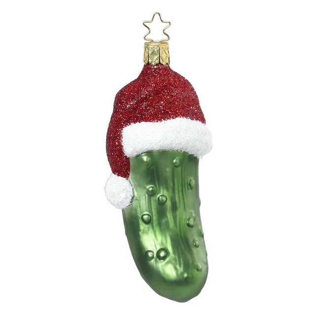 inge-glas-weihnachtsgurke-gr-n-12-cm image 1