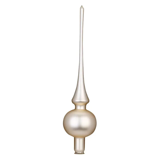 inge-glas-manufaktur-baumspitze-champagner-matt-7-x-30-cm image 1
