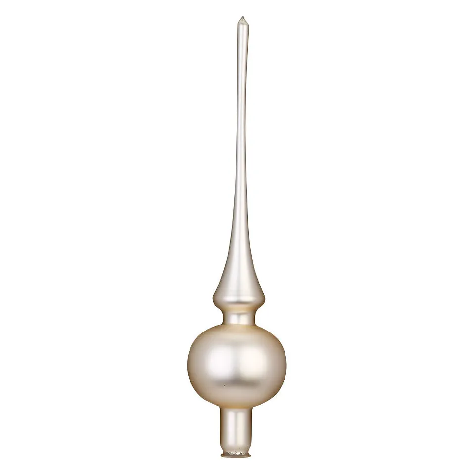 inge-glas-manufaktur-baumspitze-champagner-matt-7-x-30-cm image 1