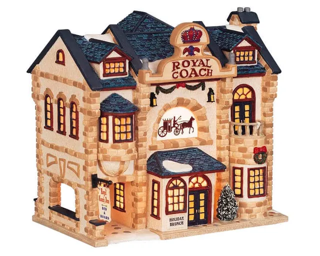 lemax-royal-coach-inn-miniatur-gasthaus-weihnachtsdorf image 1