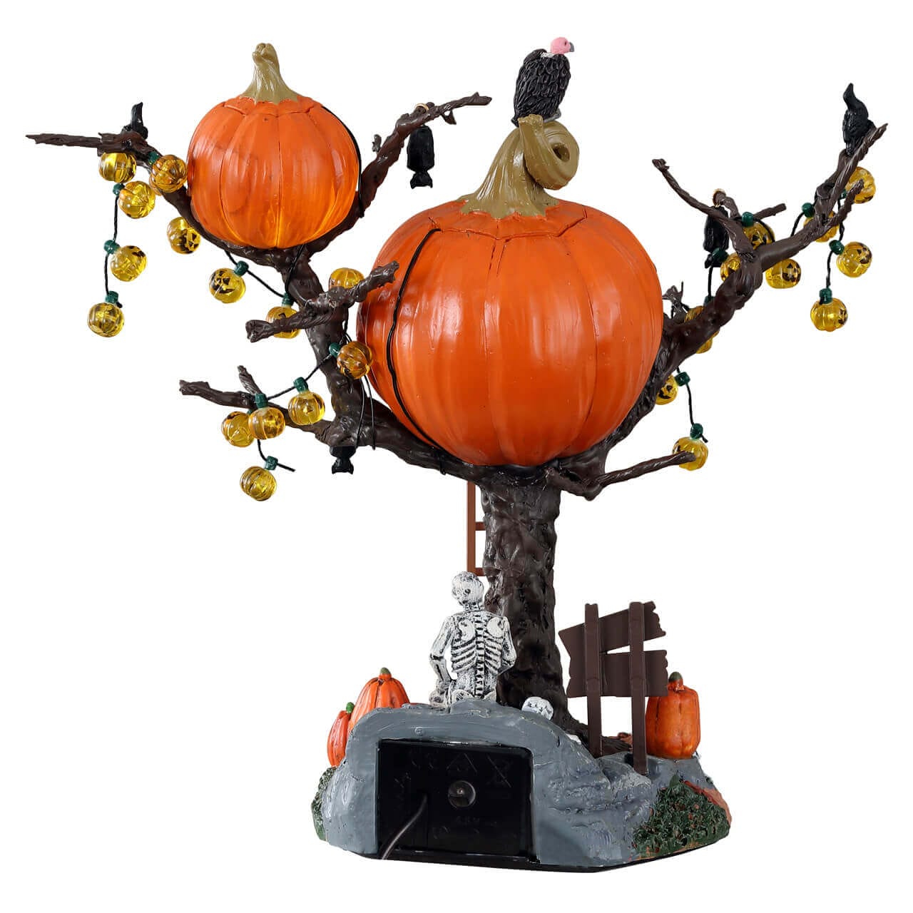 lemax-pumpkin-tree-house-spooky-town-miniaturhaus-mit-beleuchtung image 4