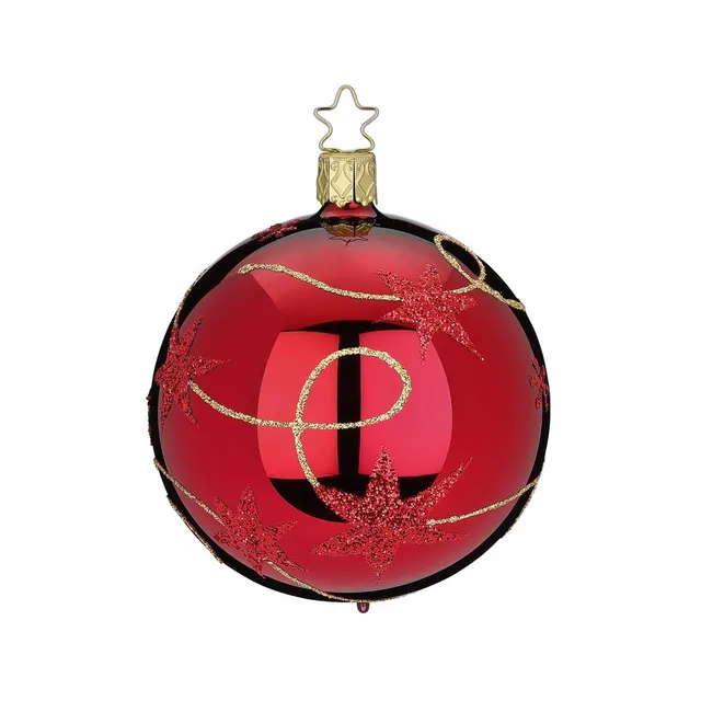 inge-glas-sternenband-8-cm-christbaumkugel-aus-glas-rot image 1