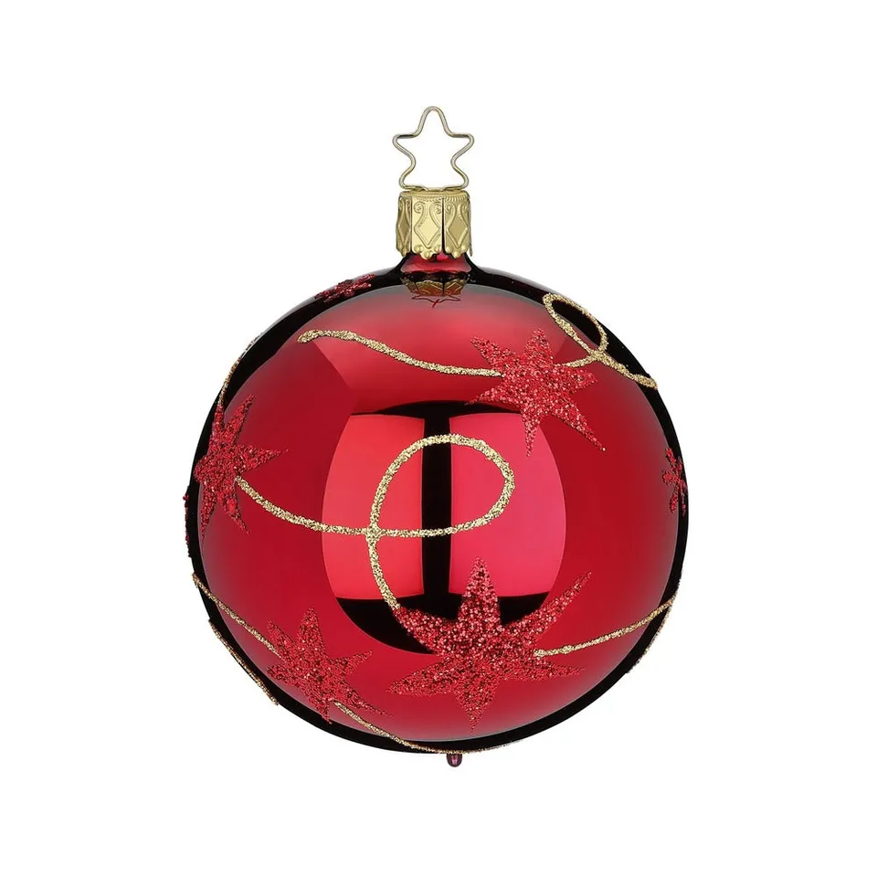 inge-glas-sternenband-8-cm-christbaumkugel-aus-glas-rot image 1