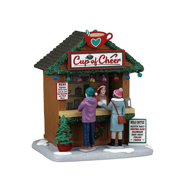 lemax-cup-of-cheer-weihnachts-caf-stand-miniaturhaus-caddington image 1