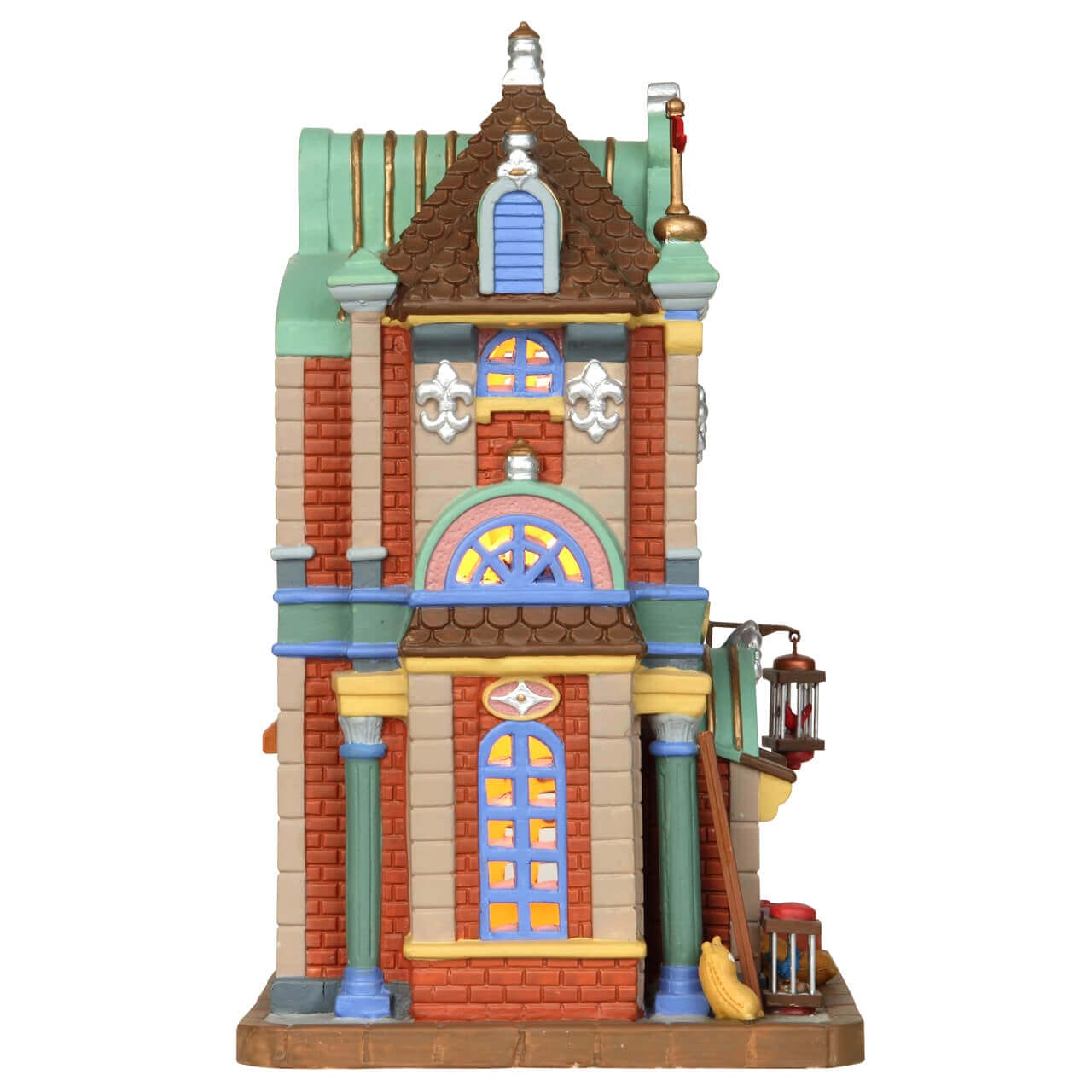 lemax-fuzzy-friends-pet-palace-beleuchtetes-tierladen-miniaturhaus image 3