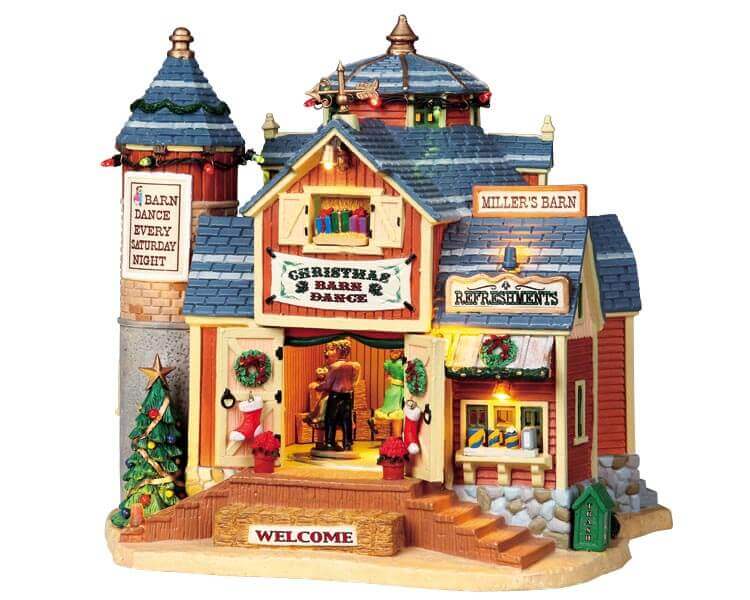 lemax-christmas-barn-dance-beleuchtete-scheunen-szene-miniwelt image 1