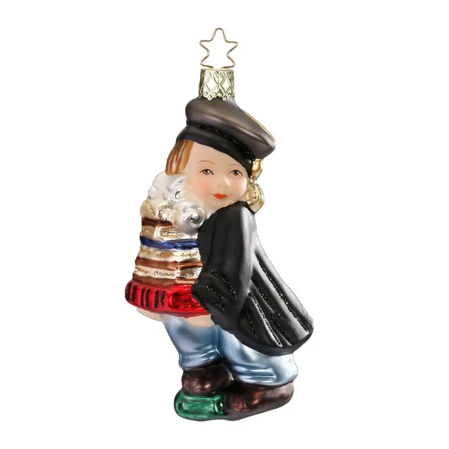 inge-glas-absolvent-christbaumkugel-12-cm-mit-schnee image 1