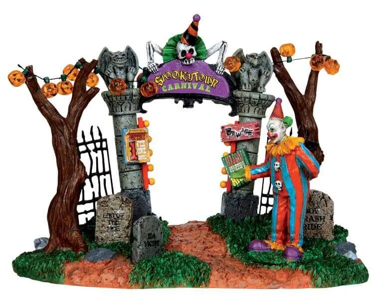 lemax-spookytown-carnival-gate-halloween-tor image 1