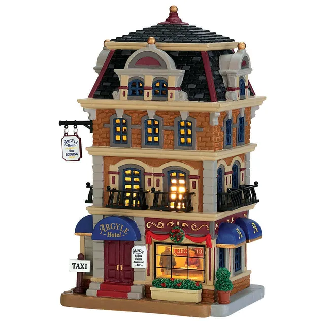lemax-argyle-hotel-beleuchtetes-miniatur-hotel image 1