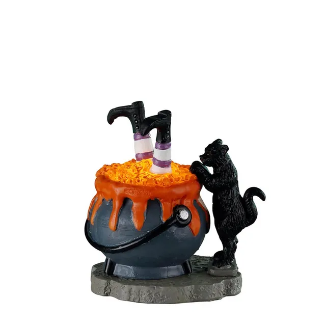 lemax-spooky-town-witchy-cauldron-miniaturfigur-hexenkessel image 1