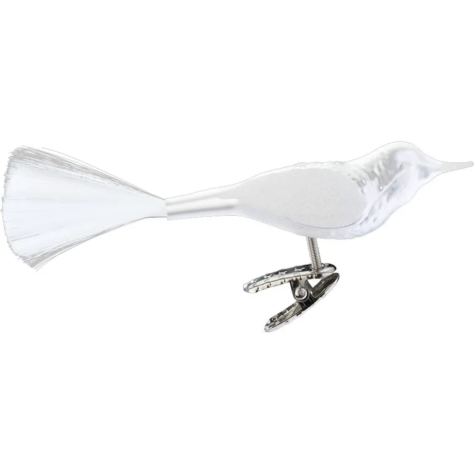 inge-glas-vogel-wei-matt-christbaumkugel-10-cm image 1