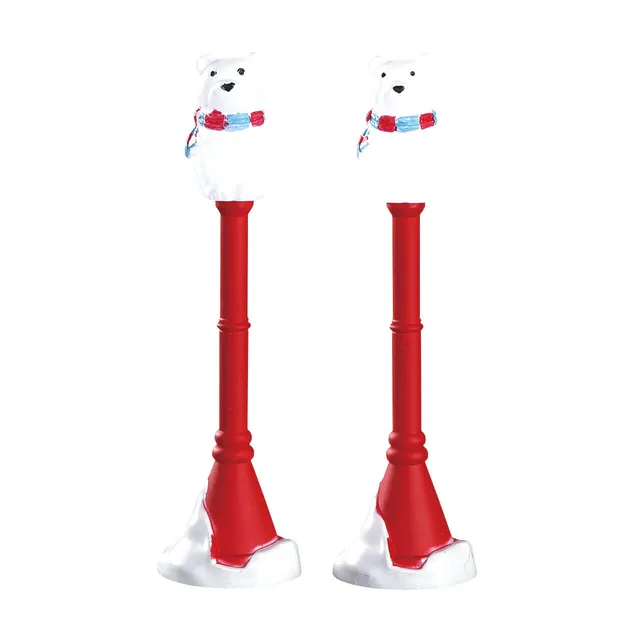 lemax-polar-bear-street-lamp-miniatur-laterne-mit-eisb-r image 1