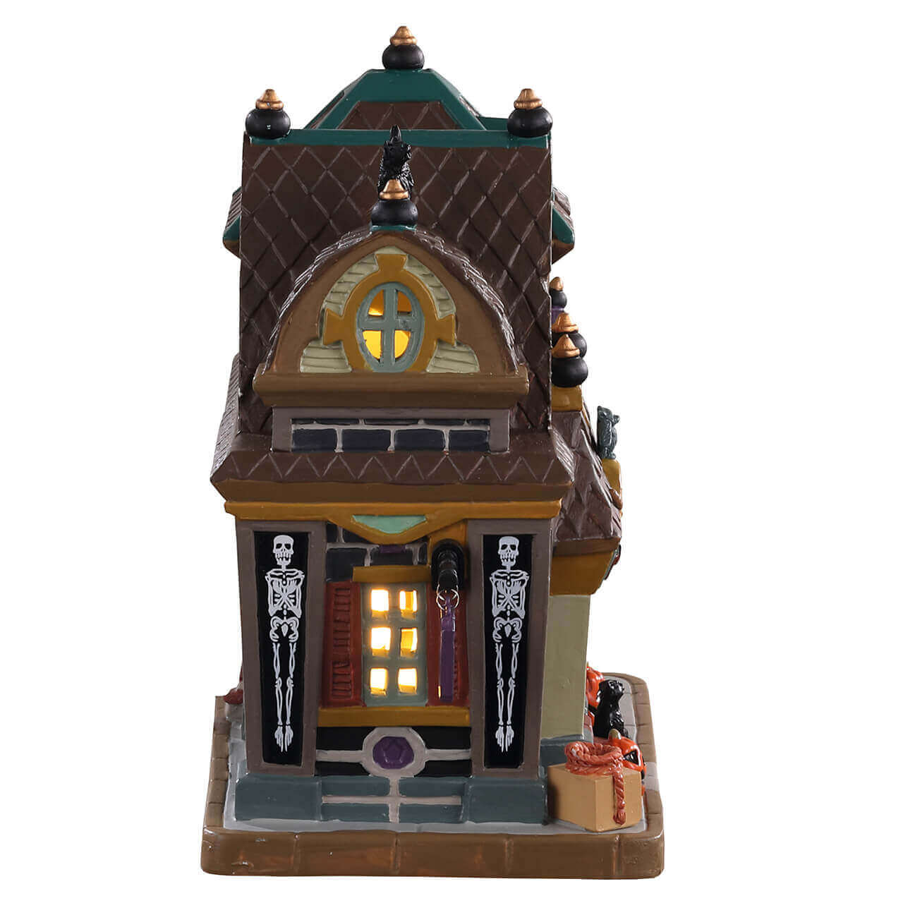 lemax-spooky-town-black-cat-halloween-decor-beleuchtete-miniatur-deko image 2