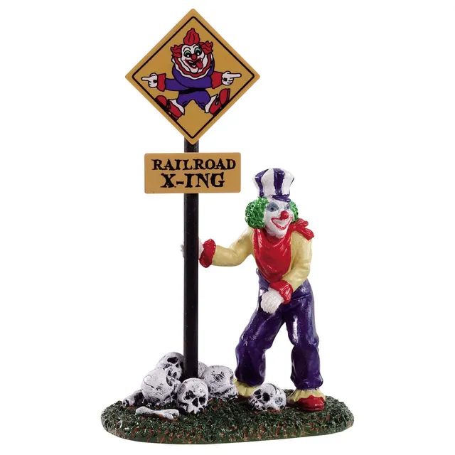 lemax-spooky-town-crazy-clown-conductor-grusel-clown-figur image 1