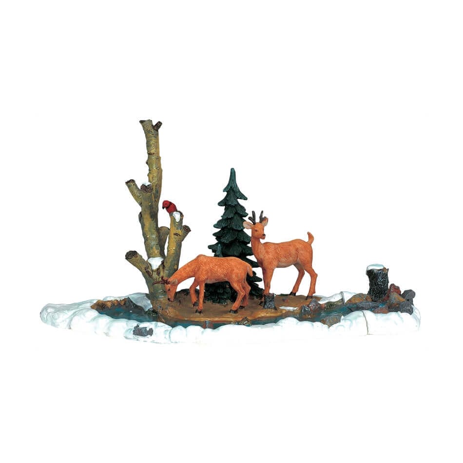 lemax-feeding-deer-set-of-3-miniatur-tierfiguren-set-hirsche image 2