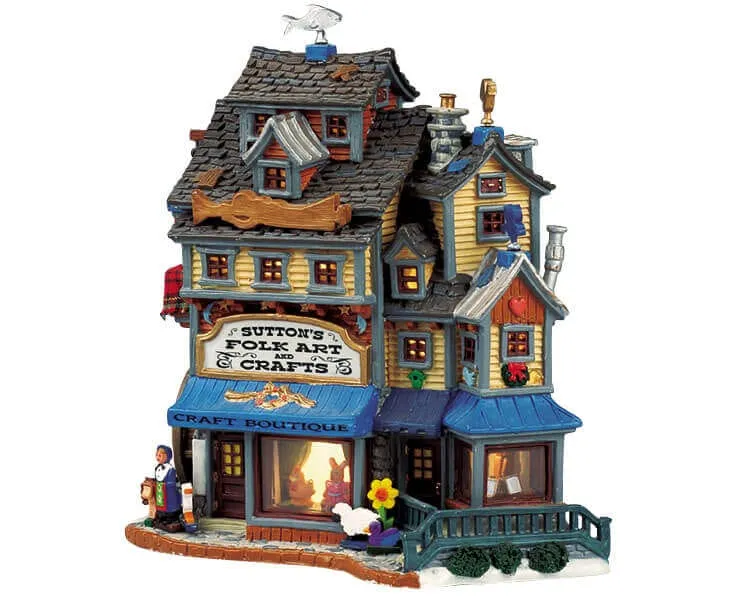 lemax-sutton-s-folk-art-crafts-weihnachtsdorf-haus-beleuchtet image 1