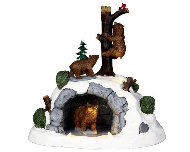 lemax-bear-cave-b-renh-hle-miniatur-landschaft image 1