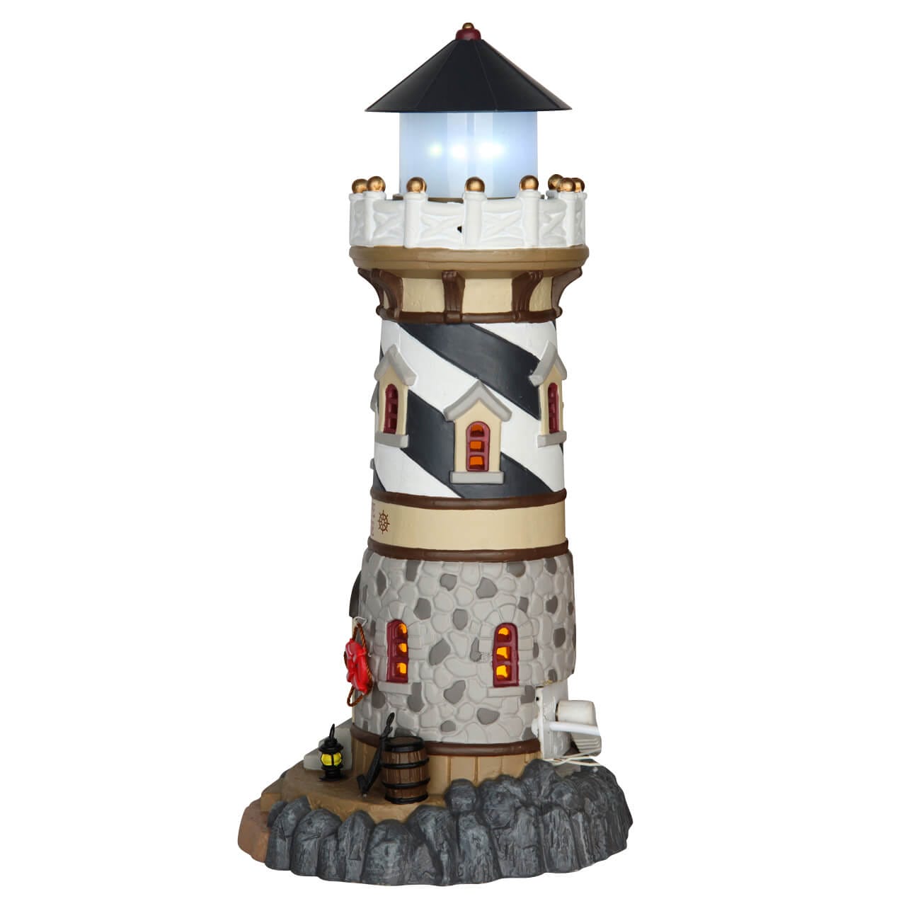 lemax-windy-cape-lighthouse-leuchtturm-mit-blinklicht image 3