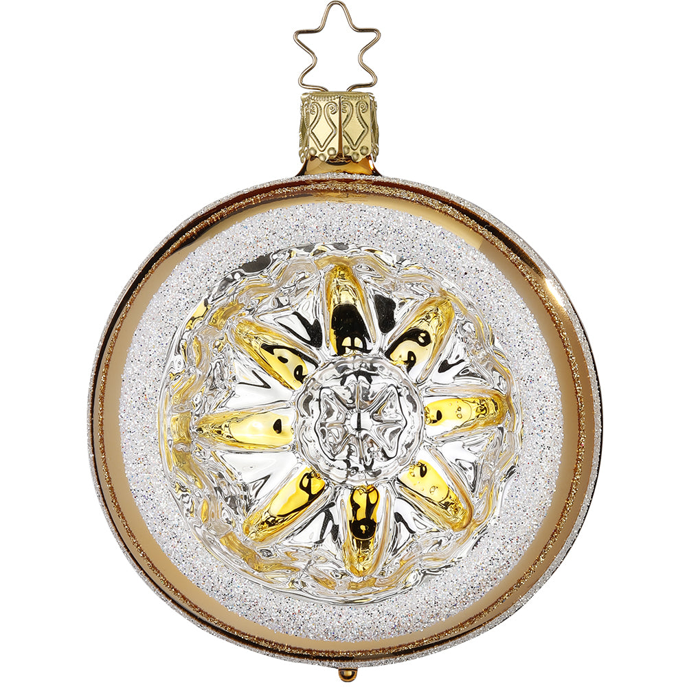 inge-glas-ornament-reflex-gold-10-cm-christbaumkugel image 1