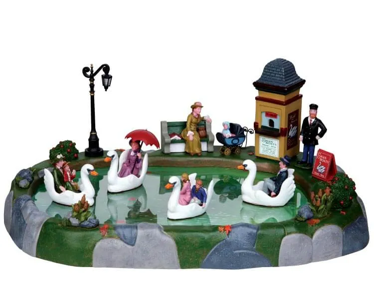lemax-swan-boat-rides-11-teiliges-miniaturset-holidays-seasons image 1