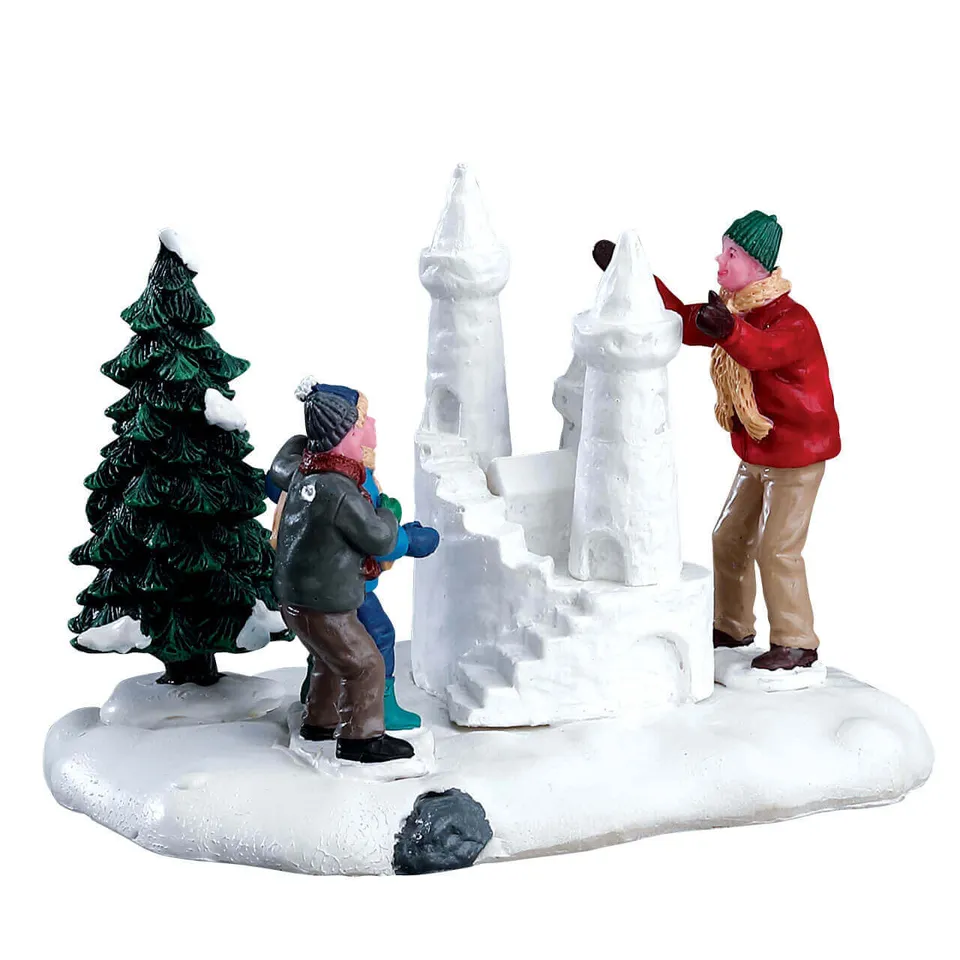 lemax-snow-castle-beleuchtetes-miniatur-schloss image 1