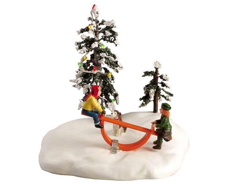 lemax-see-saw-fun-miniatur-spielplatz-figuren image 1