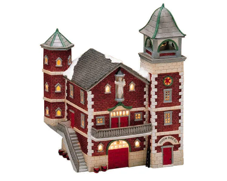 lemax-union-fire-co-feuerwehrhaus-weihnachtsdorf image 1