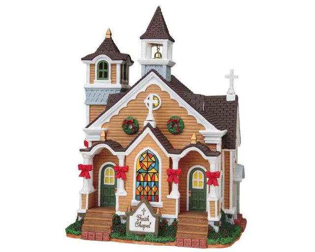 lemax-faith-chapel-weihnachtsdorf-kirche image 1