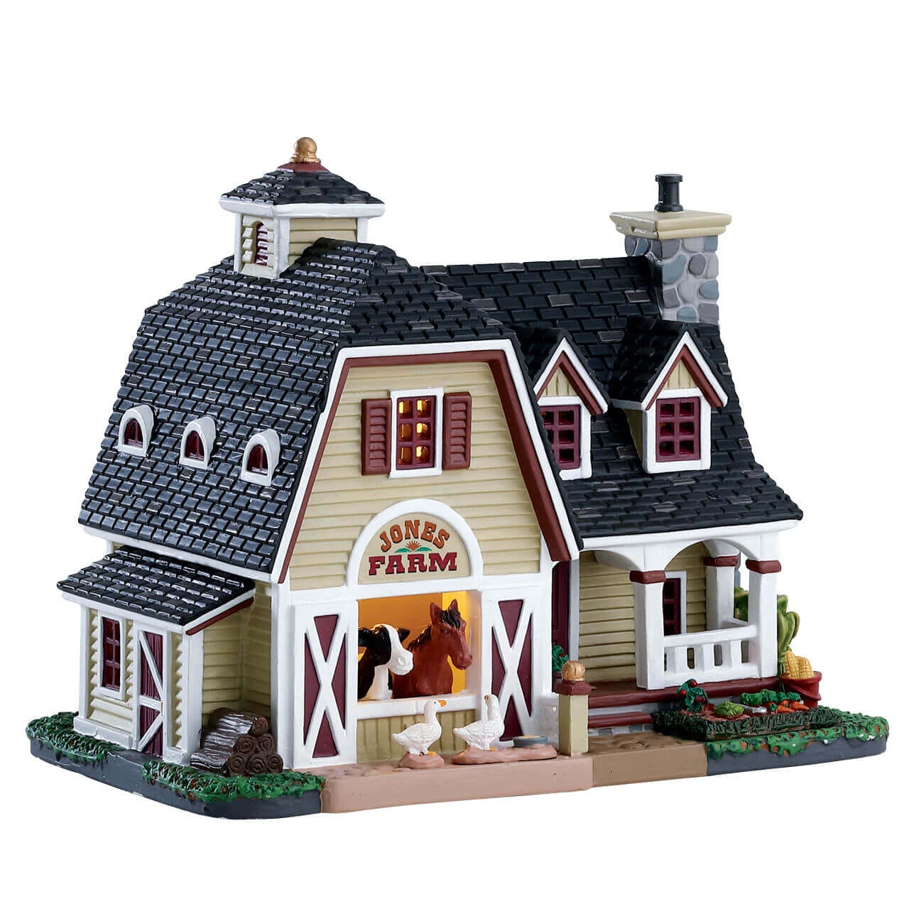 lemax-jones-farmhouse-beleuchtetes-weihnachts-miniaturhaus image 4