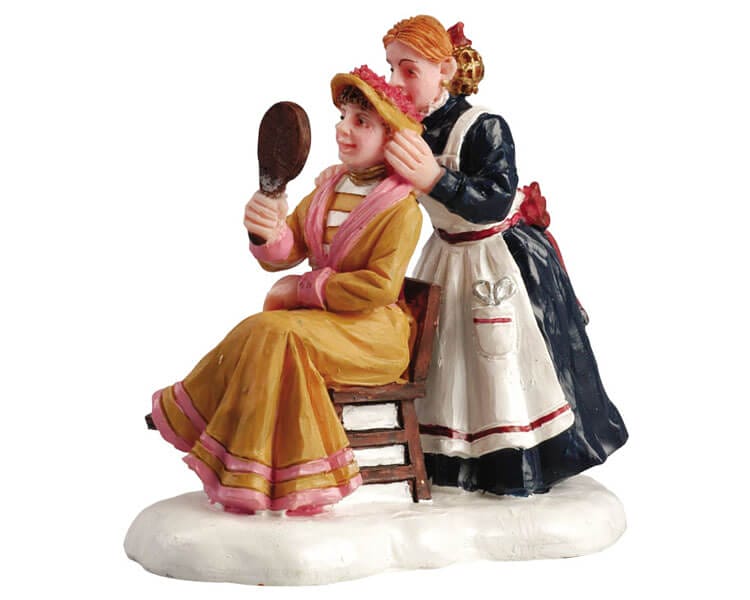 lemax-beautiful-bonnet-weihnachtsfigur-dame-mit-hut image 1