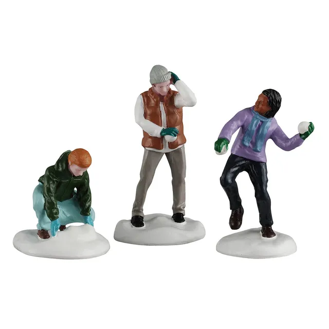 lemax-snowball-fight-weihnachtsdorf-figuren-set image 1