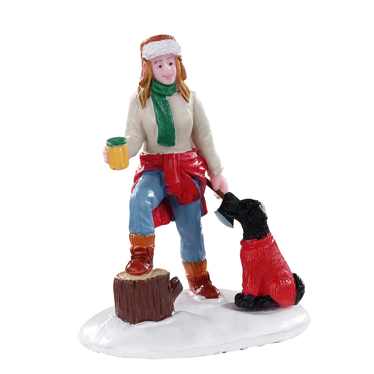 lemax-lumberjill-sonia-weihnachtsfigur-vail-village image 1