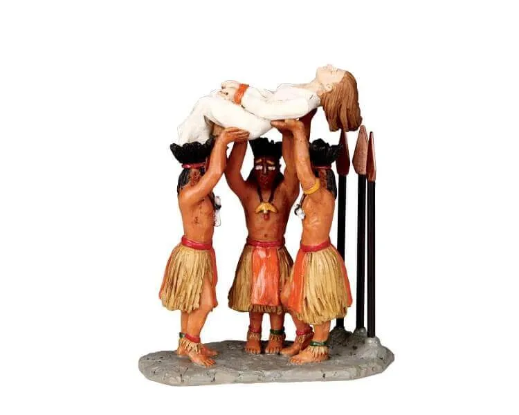 lemax-ritual-sacrifice-spooky-town-miniatur-figurenszene image 1