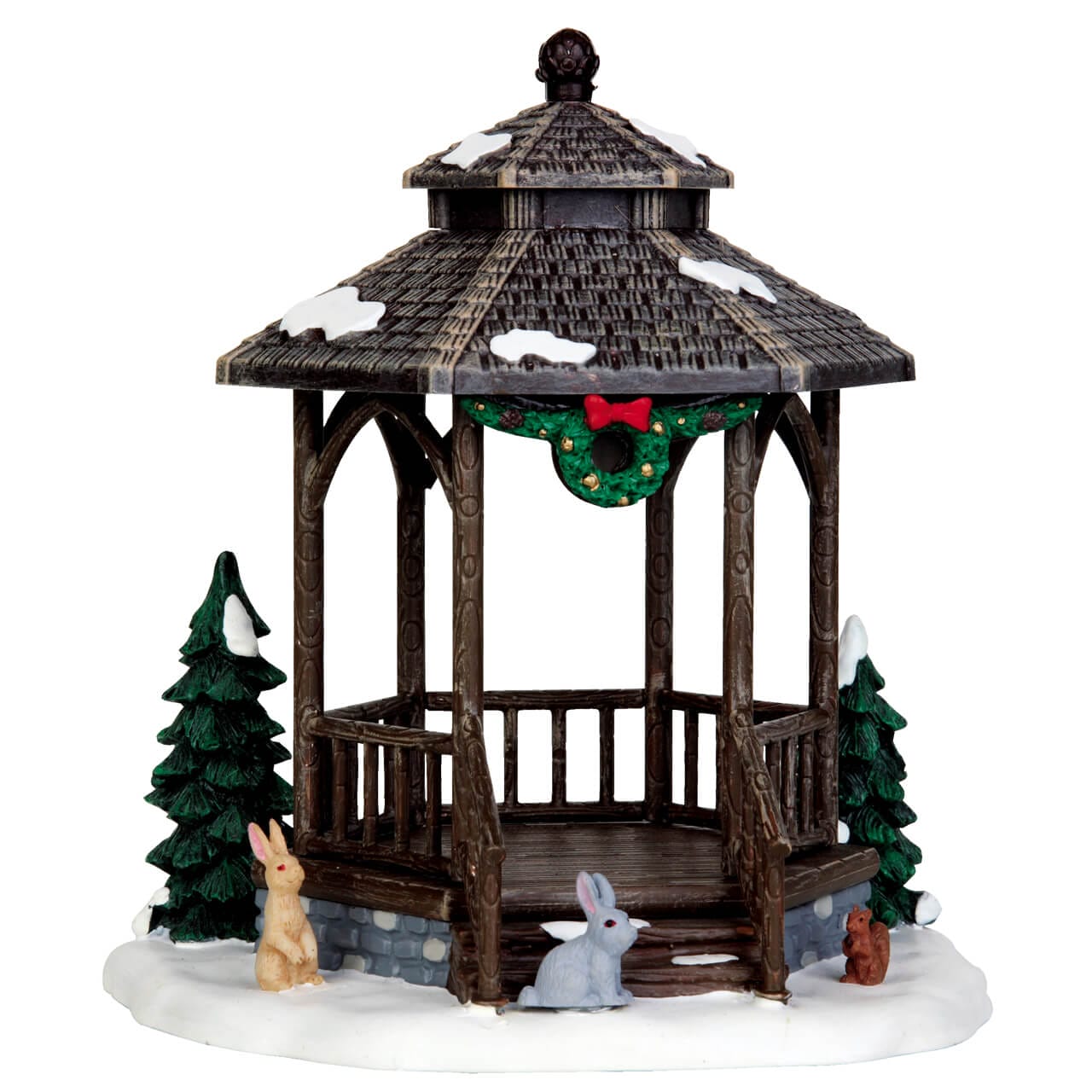 lemax-winter-gazebo-vail-village-pavillon image 1
