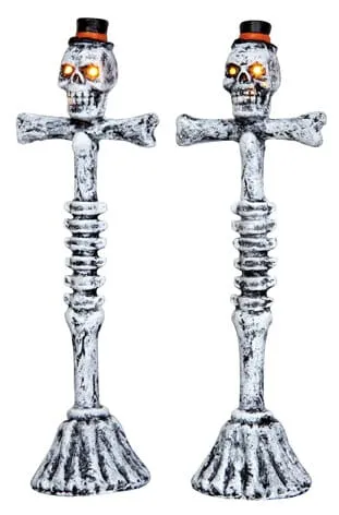 lemax-scary-lamp-post-spooky-town-grusel-laterne image 1