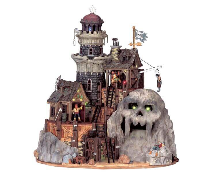 lemax-isle-of-doom-lighthouse-beleuchteter-spooky-town-leuchtturm image 2