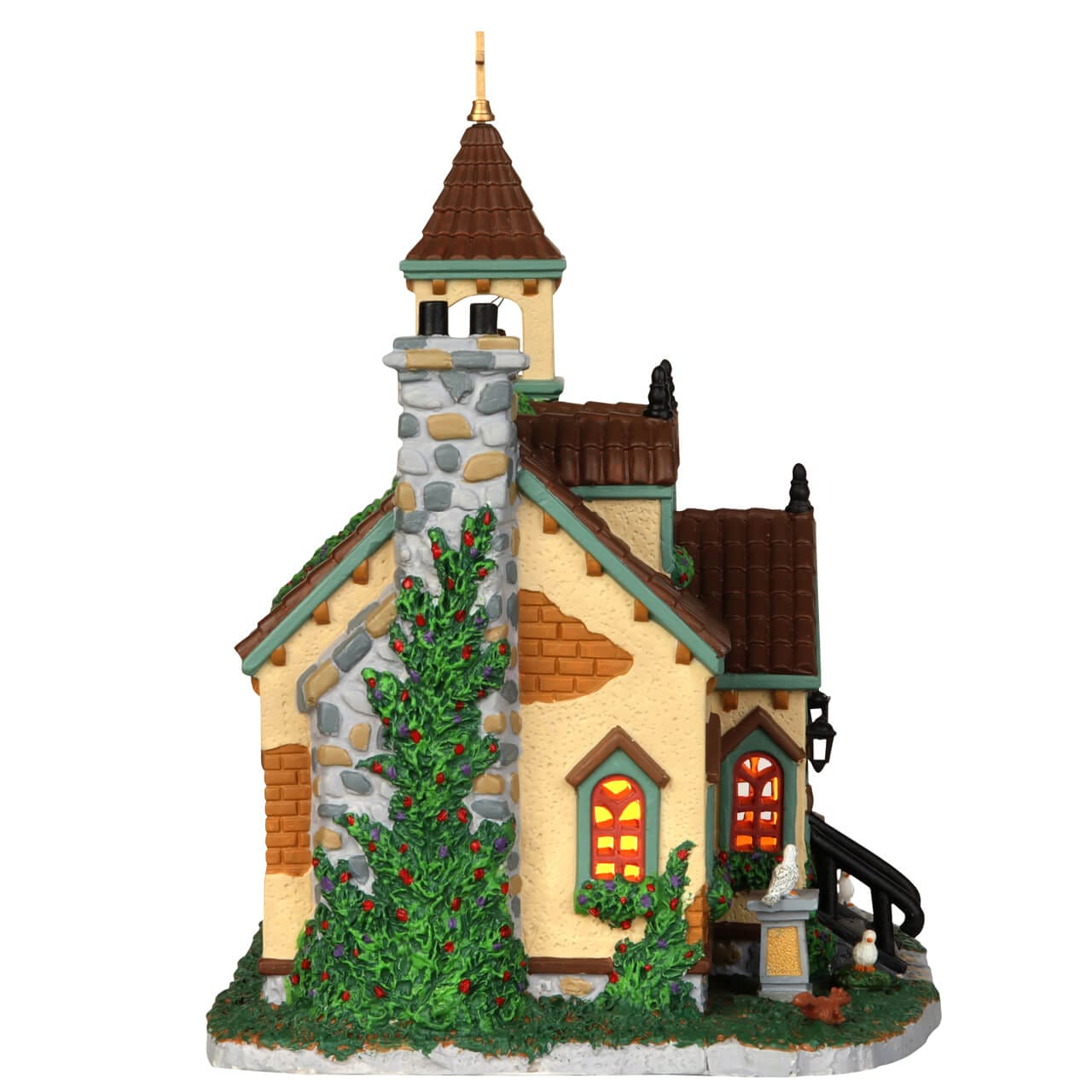 lemax-stone-ridge-abbey-weihnachtsdorf-kirche image 2