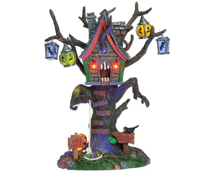lemax-hungry-tree-house-spooky-town-miniaturhaus image 1