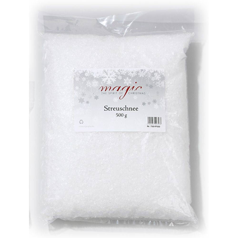 inge-glas-streuschnee-kunststoff-wei-23-cm-500-g image 1