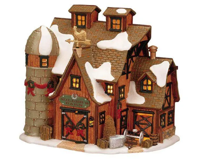lemax-miller-s-barn-beleuchtete-miniatur-scheune image 1