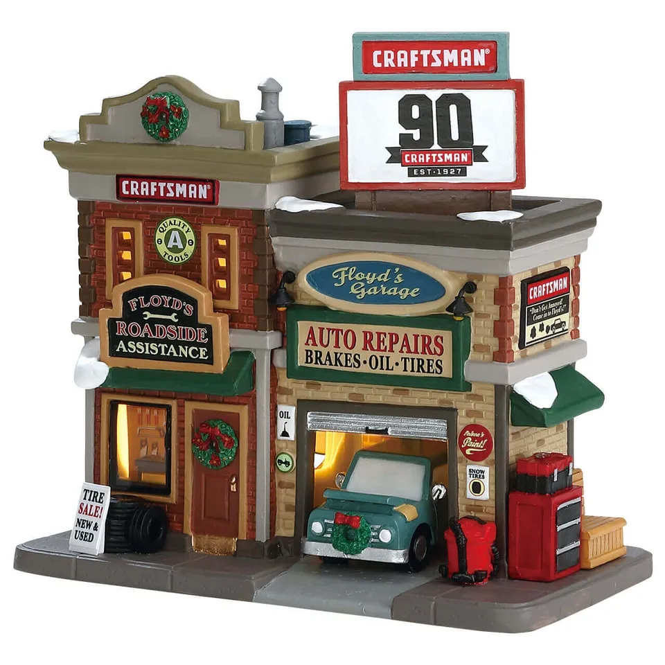 lemax-floyd-s-garage-miniatur-geb-ude image 1