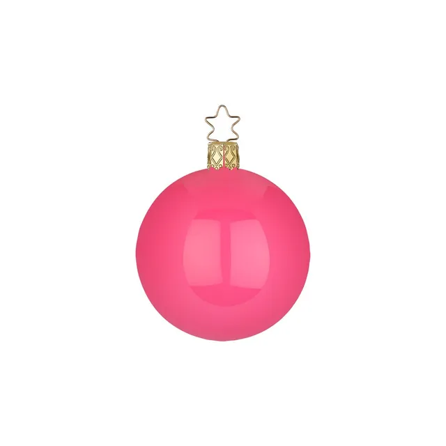 inge-glas-christbaumkugel-pink-emaille-10-cm image 1