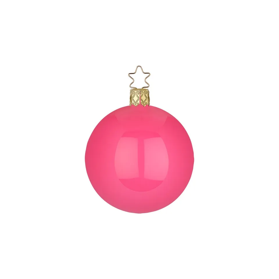 inge-glas-christbaumkugel-pink-emaille-10-cm image 1