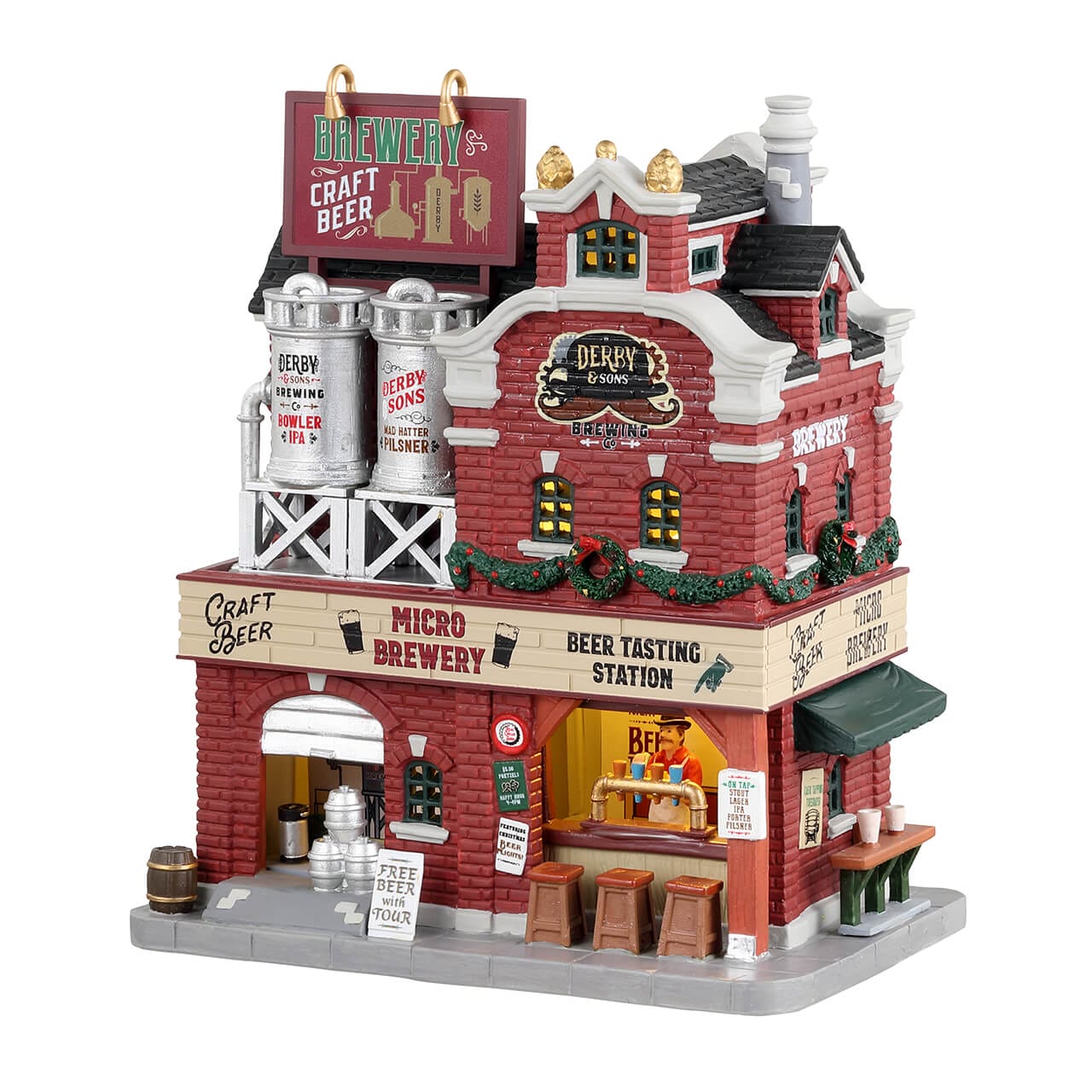 lemax-derby-sons-brewing-co-miniatur-brauhaus image 1