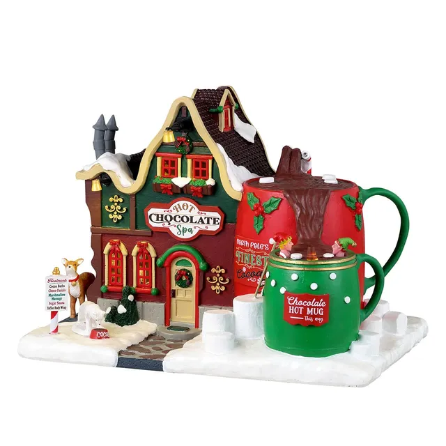 lemax-hot-chocolate-spa-beleuchtetes-miniatur-spa-haus image 1